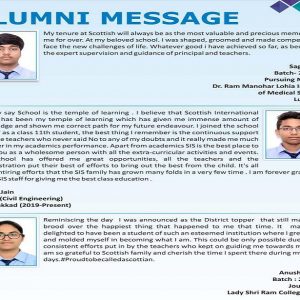 Alumni Messages