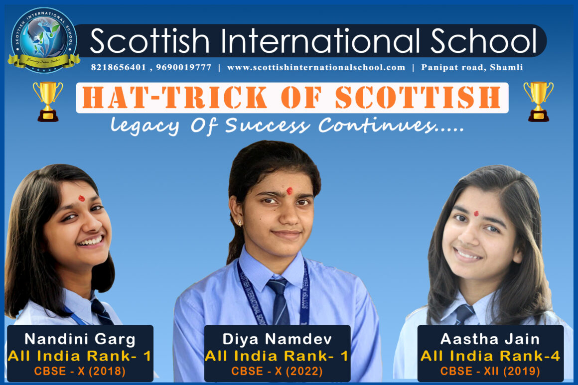 History repeated by Scottish International School. CBSE Result 2021-22