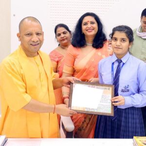 Shri Yogi Adityanath Ji blessed National Topper