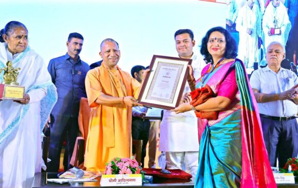 Hon’ble Chief Minister Yogi Adityanath Ji  felicitated and honoured dedication of our beloved Principal Ma’am Ms.Ashu Tyagi ji on the occasion of Teacher’s day