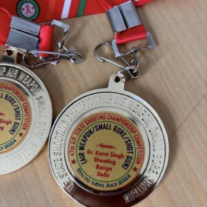 Jatin Nirwal  (Class XII A ) and Rishabh Chaudhary (Class XII F ) won Gold Medal in Shooting